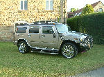 Chauffeur driven chrome Baby Hummer H2 hire in Sheffield, Rotherham, Doncaster, Chesterfield, South Yorkshire