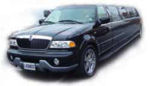 Chauffeur stretch black Jeep Expedition limo hire in UK