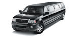 Chauffeur stretched black Lincoln Navigator limousine hire in UK
